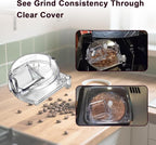 Clear Grinder Assembly Lid Compatible with Cuisinart Coffee Grinder Maker Models DGB-500 DGB-500BK DGB-600 DGB-600BCC DGB-625 Replace#: DGB-500GLID