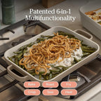 Our Place Mini Griddle Pan - 2 Quart Nonstick Ceramic Sheet Pan & Stovetop Griddle with Handles | Toxin-Free Cast Aluminum | Oven Safe up to 450°F | Steam