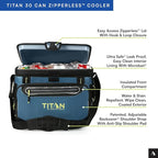 Titan by Arctic Zone 30 Can Zipperless Soft Cooler with HardBody Liner