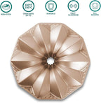 Baker's Secret Nonstick for Fluted Cake Pan, Heavy Duty Die Cast Aluminum Perfect for Fluted Cake, Pan Aluminum, 2 Layers Non-stick Coating For Easy Release - Nonstick Baking Pan (Deco)