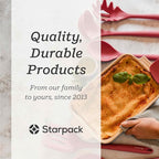 Starpack 'Like a Boss' XL Premium Silicone Cooking Utensils Set (6 Pcs) - Heat Resistant Kitchen Utensils 600°F - Non-Stick Silicone Utensil Set - Large Kitchen Utensils Set for Cooking & Serving