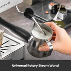 Espresso Machine, Espresso Maker with Milk Frother Steam Wand & 57OZ Water Tank for Latte Macchiato Cappuccino, Brushed Stainless Steel G3005E