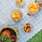 SIXAQUAE Glass Food Storage Containers Jar Seal Bamboo Lids 2 Packs 1200ml Airtight Canister Organization Sets Stackable