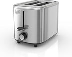 BLACK+DECKER® 2-Slice Toaster with 7 Toast Shade Settings, Extra-Wide Slots for Bagels, Stainless Steel Exterior Finish