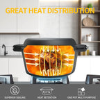 2-in-1 Pre-Seasoned Cast Iron Dutch Oven Pot with Skillet Lid Cooking Pan, Cast Iron Skillet Cookware Pan Set with Dual Handles, Indoor Outdoor for Bread/Frying/Baking/Camping/BBQ, 5 Qt