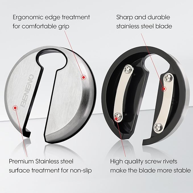 Beneno Multifunctional Wine Bottle Opener Gift Set - Wing Corkscrew, Foil Cutter, Vacuum Stopper & Aerator Pourer, Perfect for Wine Lovers Man Woman, Black Set