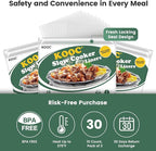 KOOC Slow Cooker Liners 11"x17" 30 count Middle Size Disposable Pot Liners Cooking Bags Fit 3 qt to 4 qt Pot BPA Free Fresh Locking Seal Design