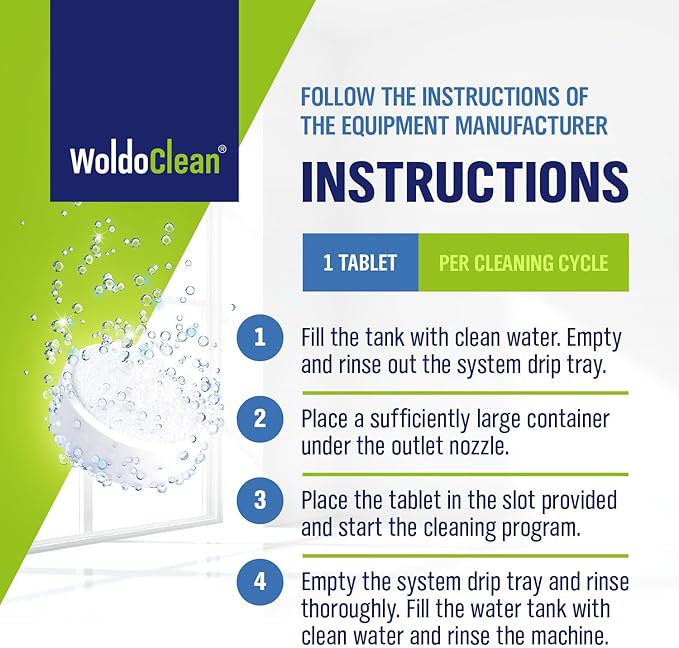 Cleaning Tablets for Espresso & Coffee Machine 40 Tabs - compatible with Breville Espresso Machines