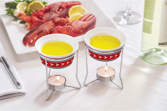 Ceramic Butter Warmers, Lobster Design, Set of 2