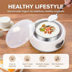 Yogurt Maker, Automatic Digital Yoghurt Maker Machine with 5 Glass Jars 42 Ozs, with Constant Temperature Control for Home Organic Yogurt, Cheese, Fruit Wine (No Cups)
