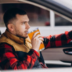 20 oz Tumbler Coffee Tavel Tumblers Bulk with Lid Stainless Steel Double Wall Vacuum Insulated Mug Powder Coated Cups fit Car Cupholder for Hot and Cold - Orange, 4Pack