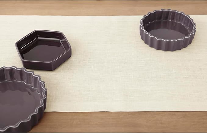 Solino Home Linen Ivory Table Runner 48 Inches - 100% Pure Linen Small Table Runner 14 x 48 Inch Ideal for Dresser and Coffee Tables - Summer, Fall, Autumn - Fete