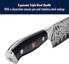 Henckels Compass Damascus 6-pc Magnetic Easel Damascus Knife Set