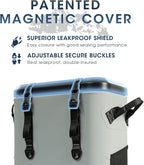 Magnetic Backpack Cooler Bag, Cold Retention Soft Coolers 30 Can Insulated Soft Sided Cooler with Waterproof Bag