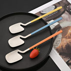 JASHII Silverware Set Satin Finish 24-Piece Stainless Steel Flatware Set Kitchen Utensil Set Service for 6 Tableware Cutlery Set Dishwasher Safe (Matte Yellow Silver)