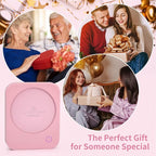 VOBAGA Mug Warmer & Coffee Mug Warmer with 4 Hours Auto Shut-Off, Coffee Warmer Plate for Office Home Desk Use with 3 Temperature Settings, Cup Warmer for Cocoa, Tea, Milk, Water, Coffee Gifts(No Cup)