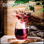 Vikko 12.25 Ounce Stemless Wine Glasses | – Dishwasher Safe – For Parties, Weddings, and Everyday – Great Gift Idea – Set of Six Stemless Wine Glass Tumblers