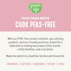 GreenLife 16 Piece Nonstick Cookware Set, Soft Grip Non-Toxic PFAS-Free Ceramic Pots & Pans, Dishwasher & Oven Safe, Frying, Sauce, Saute, Utensils, Glass Lids, Stay-Cool Handles, Wobble Free, Pink