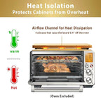 Cutting board Compatible with Breville BOV900BSS the Smart Oven Air Fryer Pro, Accessories for Countertop Convection Oven, With Heat Resistant Silicone Feet, Creates Storage Space, Protects Cabinets