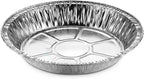 MontoPack 9” Aluminum Foil Pie Pans | Round Disposable Containers with Angled Walls for Tart Baking, Storing, Serving & Reheating | Freezer and Oven Safe, Recyclable | 50-Pack of Cake Tins