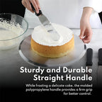 New Star Foodservice 38088 Straight Icing Spatula, 10-Inch Blade, 15-Inch Overall, Silver