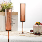 12 Pack Acrylic Orange Champagne Glasses Dark Orange Wine Glasses Terracotta Champagne Flutes Champagne Flutes Goblets for Wedding Reception Cocktail Cups Wedding Toasting Glasses Terracotta Decor