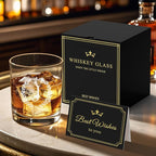 Personalized Whiskey Glasses Gifts for Men, Monogrammed Engraved A-Z 10.6 oz Rocks Glass Customized Gift, Unique Christmas Birthday Gifts for Men Him Dad Husband Brother Son (J)