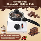 2026 Upgrade Chocolate Melting Machine, 1L Chocolate Melting Pot with Candy Dipping Tools,Electric Chocolate Tempering Machine for Chocolate,Candy,Butter Making Warming Coffee Milk Wine (40W, 110V)