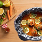 Slow Cooker Liners Kitchen Disposable Cooking Bags BPA Free for Oval or Round Pot, Large Size 13 x 21 Inch, Fits 3 to 8.5 Quarts - 4 Pack (40 Bags Total)