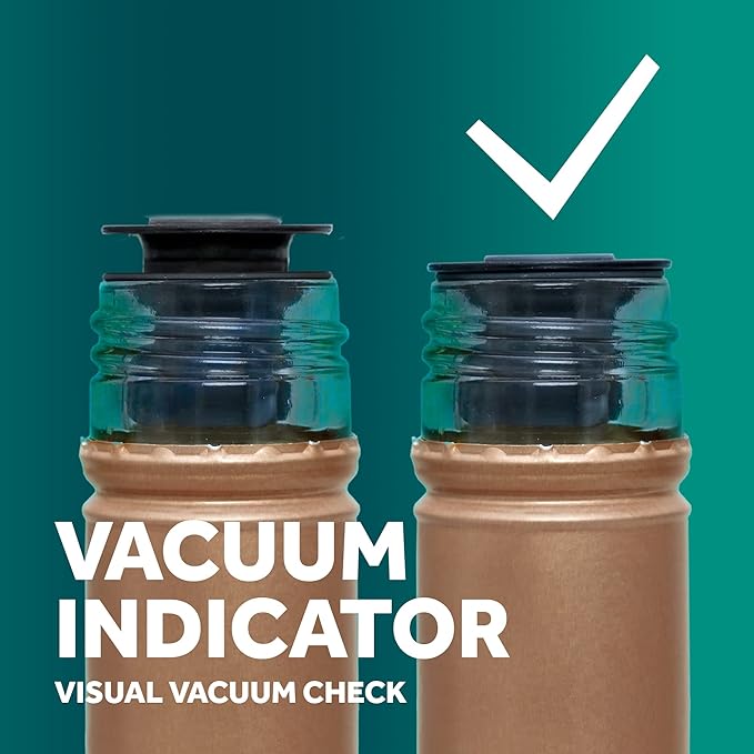 Airtender Wine Vacuum Pump Preserver with 3 Reusable Bottle Stopper Vacuum Seals for Wine Storage