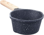 Mini Non Stick Sauce Pan,1.2 L Milk & Butter Warmer, Deep Pour Spout Pot for Heating Oil, Soup, Gravy & Baby Food Dishwasher Safe Cookware for All Stoves Black