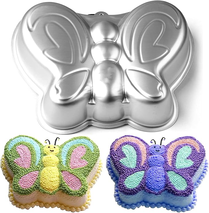 Butterfly Shaped Birthday Cake Pan Mould Aluminum 3D Animal DIY Cake Baking Pan for Birthday, Anniversary, Party, Christmas