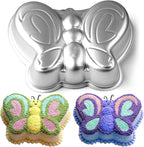 Butterfly Shaped Birthday Cake Pan Mould Aluminum 3D Animal DIY Cake Baking Pan for Birthday, Anniversary, Party, Christmas