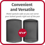 GoodCook Everyday Nonstick Steel 5-Piece Bakeware Set, Gray, Includes Cookie Sheet, Cake Pan, Loaf Pan, Muffin Pan, and Roast Pan, Durable and Scratch-Resistant Baking Set