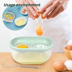 Egg White Separator with Egg Beater, Egg Separator Yolk White Separator Egg Filter Storage Box Food Grade Level Kitchen Gadgets Egg Separator for Kitchen Cooking Gadgets
