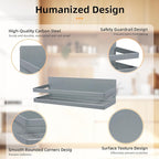 Uten Large Spice Rack for Refrigerator, 2 Pack Strong Magnetic Shelves, Moveable Fridge Organizer, Perfect Space Saver