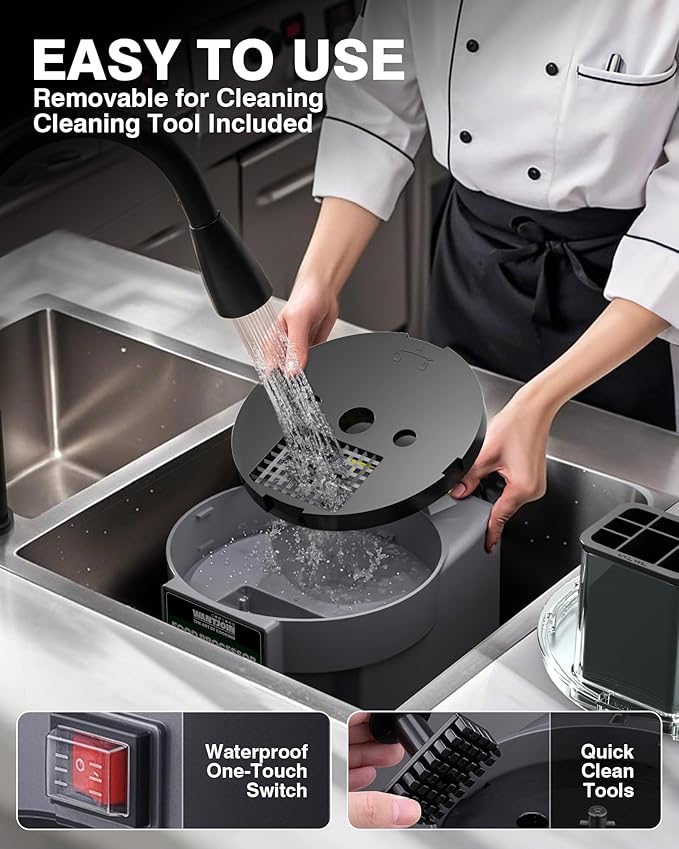 WantJoin 5 in 1 Electric Vegetable Chopper - Multifunctional Commercial Vegetable Dicer Food Fruit Processor Stainless Steel Blades for Slicing(2.5mm), Dicing(6/8/12mm), Chopping(2.5mm),Shredding