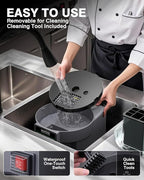 WantJoin 5 in 1 Electric Vegetable Chopper - Multifunctional Commercial Vegetable Dicer Food Fruit Processor Stainless Steel Blades for Slicing(2.5mm), Dicing(6/8/12mm), Chopping(2.5mm),Shredding