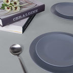 sancua Rectangle Tablecloth - 60 x 120 Inch - Stain and Wrinkle Resistant Washable Polyester Table Cloth, Decorative Fabric Table Cover for Dining Tables, Buffet Parties and Camping, Silver Grey