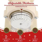 Electric Coffee Grinder Burr Espresso Coffee Bean Grinder Small Automatic Stainless Steel Coffee Mill With Brush, Creamy White