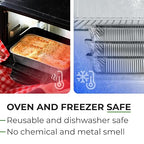 IDL Packaging Aluminum Foil Pans with Lids, Medium - 15 pc Chafing Dish Set - 5 Full Size and 10 Half Size Steam Table Pans + Lids - Disposable Cookware for Catering, Buffet, Party, BBQ