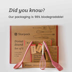 Starpack 'Stir & Serve' Silicone Cooking Utensils Set (5 Pcs) - Kitchen Utensils Set Heat Resistant to 600°F - Kitchen Utensils for Nonstick Cookware - Silicone Utensil Set for Mixing & Cooking