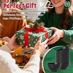 Homienly Wheat Straw Small Bowl Set of 8, Unbreakable Dessert Bowl - 10 OZ, Wheat Straw Mini Bowls for Kitchen, Kids, Microwave and Dishwasher Safe Bowls for Snack, Appetizer, Ice Cream (Black)