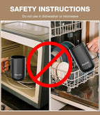 Self-Heating Coffee Mug T1, 16oz Rechargeable Heated Coffee Mug, Smart Coffee Warmer Mug with App-Controlled,Advanced Temperature-Controlled Heating Coffee Gifts for Women Men Coffee Lover