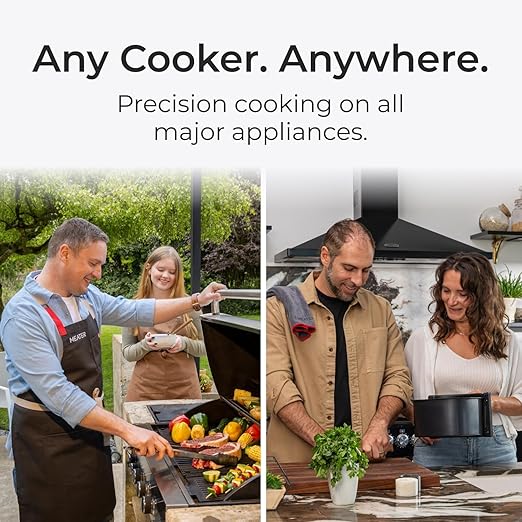 MEATER SE Bundle: Smart Wireless Meat Thermometer for Everyday Cooking with Heat-Resistant Mitts & Bar Blade Opener | Bluetooth Range for Oven, Stovetop, Air Fryer & More | 50+ Recipes in App