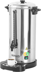 Commercial Coffee Urn 100 Cup/15L Coffee Dispenser with Upgraded Percolator, 304 Stainless Steel Hot Water Urn Beverage Dispenser with Keep Warm Mode, Large Coffee Maker for Catering Party