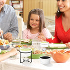 Treela 40 Pieces Ceramic Butter Warmers Set Included Butter Warmers Melter 32 Tealight Candles for Chocolate Cheese Fondue Crab Lobster Microwave Oven(White and Black)