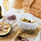 Stasher Premium Silicone Reusable Food Storage Bowl, Blue, Microwave, Sous Vide, Dishwasher, Oven and Freezer Safe, BPA Free, Leak-free, Eco-friendly, 8-Cup Bowl