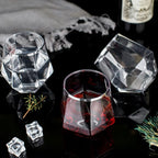 LUODA 32 Pack Silver Plastic Wine Glasses,12 Oz Disposable Whiskey Glasses, Silver Stemless Diamond Shaped Wine Glasses For Serving Wine, Cocktail, Whiskey