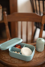 Leak Proof Bento Box Food-Grade Silicone Bento, BPA, Phthalate, Lead, & PVC Free - Bento Lunch Box for Daycare, Kids, & Adults - Leak Resistant Sets With Lids Snack Box Container (Blue)